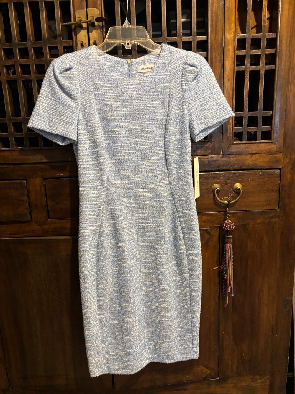 Calvin klein blue shift dress
